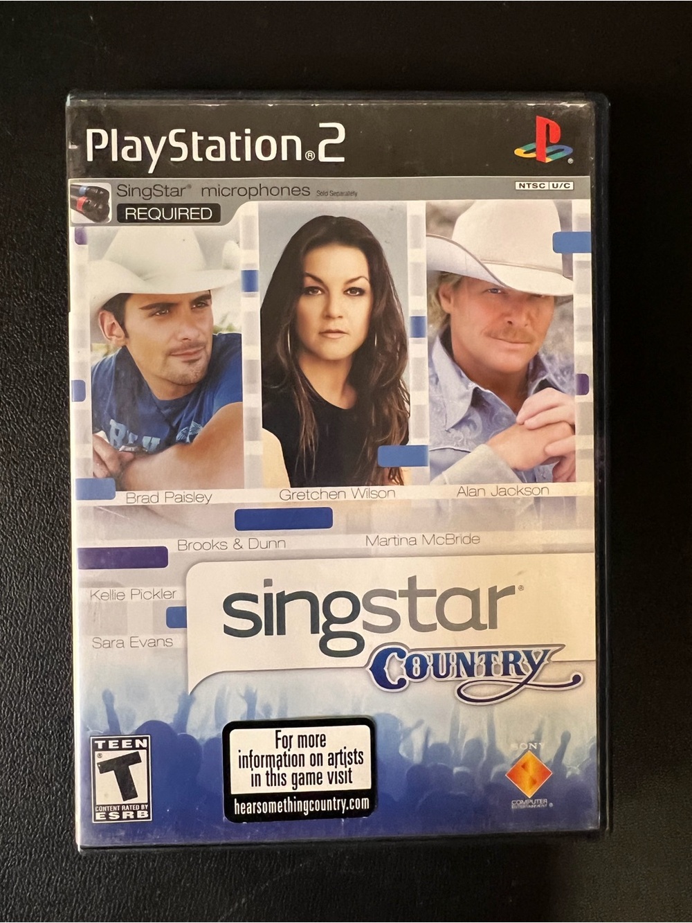 SingStar: Country (Sony PlayStation 2, 2008) CIB